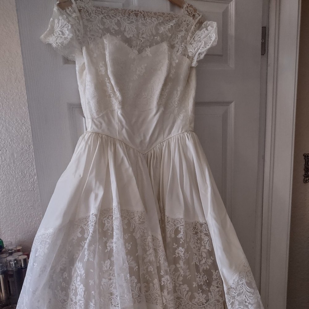 1957 Wedding Dress- Vintage